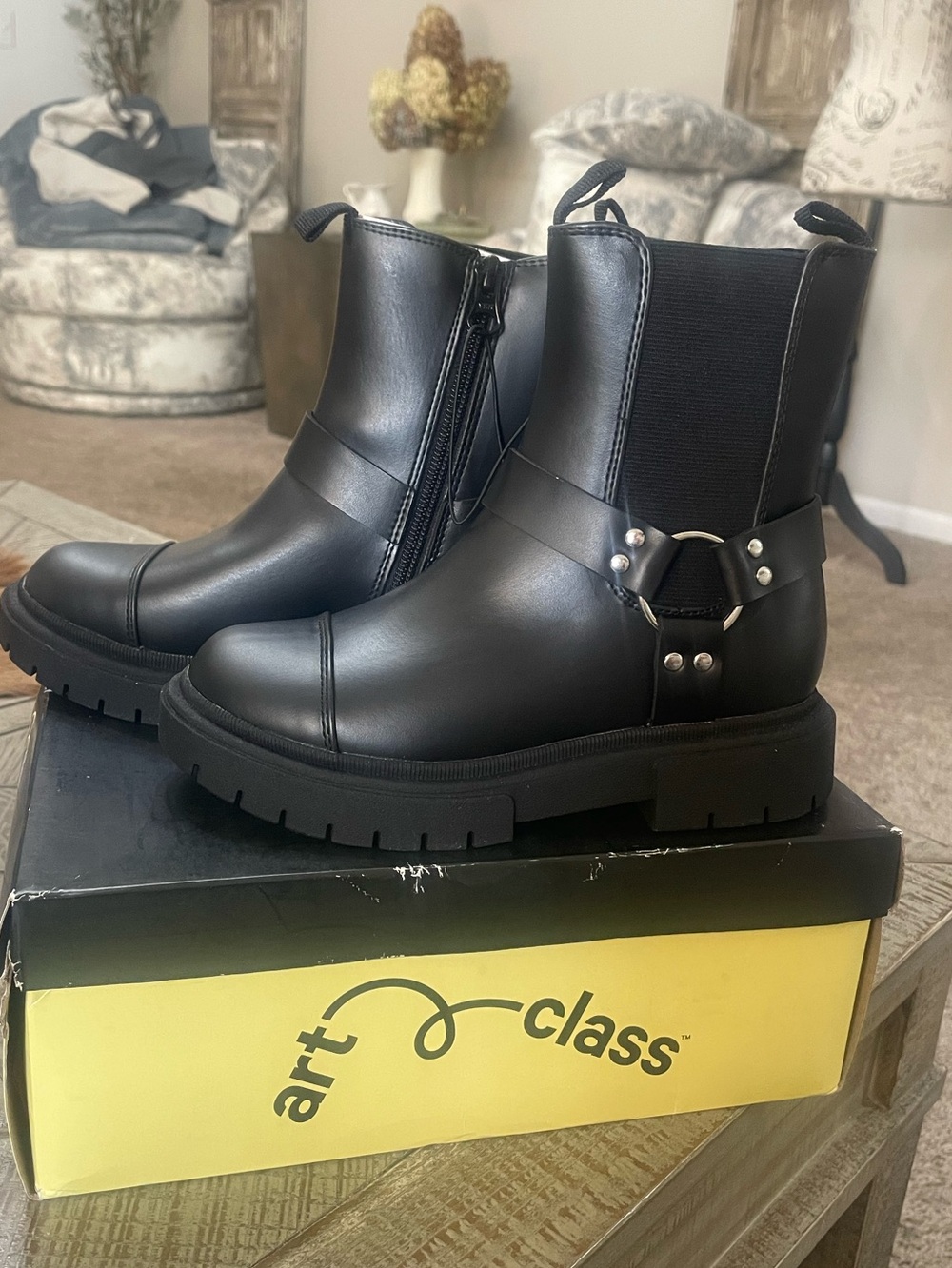 Art Class Kids' Crosby Harness Moto Boots